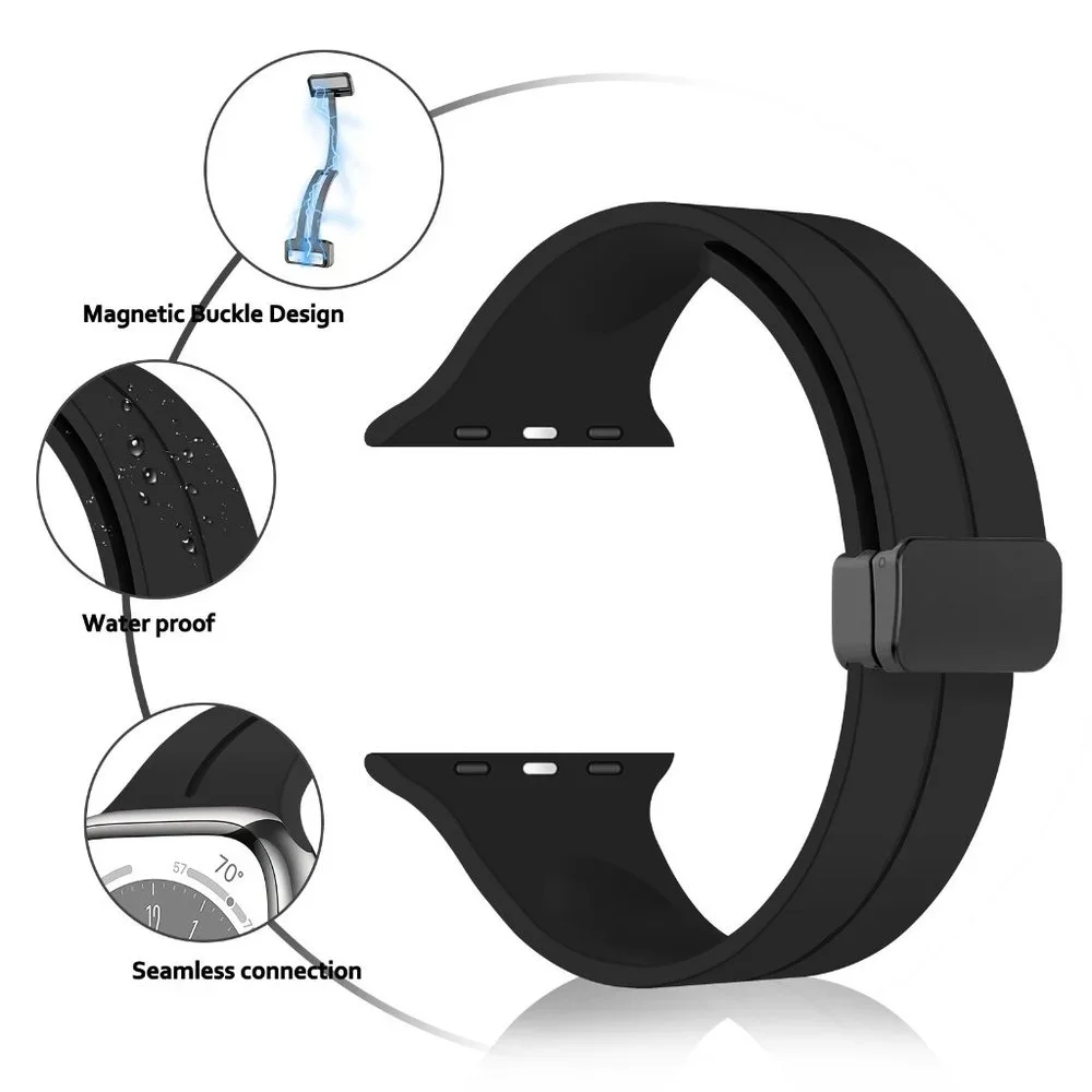 NEW Gray Magnetic Strap Adjustable For Apple watch band - Picture 3 of 6